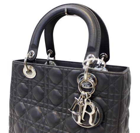 lady dior nylon price|Medium Lady Dior Bag Black Cannage Lambskin .